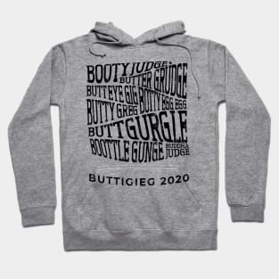 How do you say Mayor Pete Buttigieg's name? Funny trippy retro list of ways people say it Hoodie